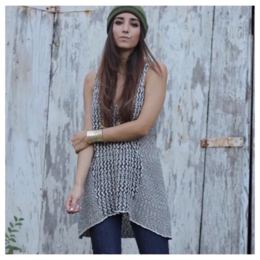 Cabi tapeyarn sweater tank